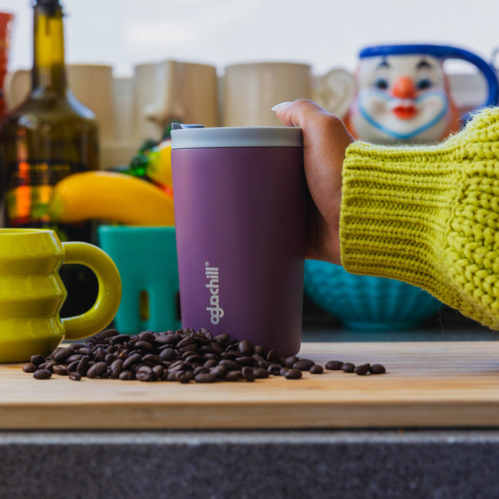 12oz_pushsip_ceramic_coating_triple_insulated_Stainless_Steel_coffee_mug_life style image_1