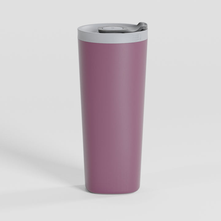 20oz PushSip™ Coffee Mug - Plum with Engraving