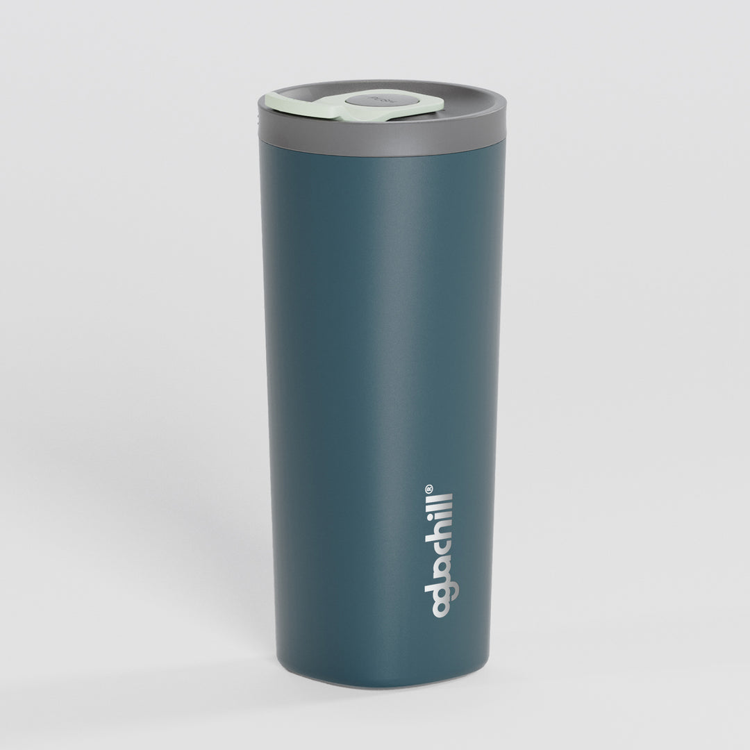 20oz_pushsip_ceramic coating_triple insulated Stainless Steel_coffee mug_Green
