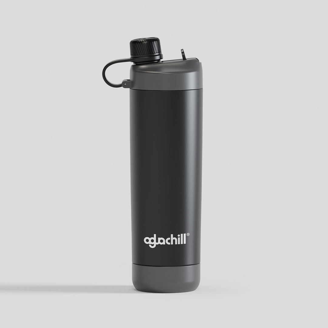 22oz_2_in_1_Triple walls Insulated Stainless Steel_water bottle_Black