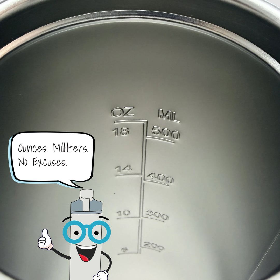 internal water capacity marking 