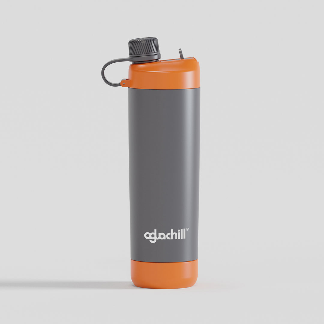 22oz_2_in_1_Triple walls Insulated Stainless Steel_water bottle_Grey