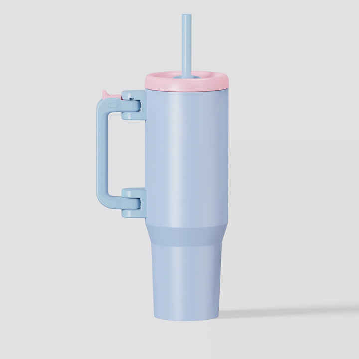 40oz 2 in 1 Sip / Straw Tumbler - Chill Cloud with Engraving