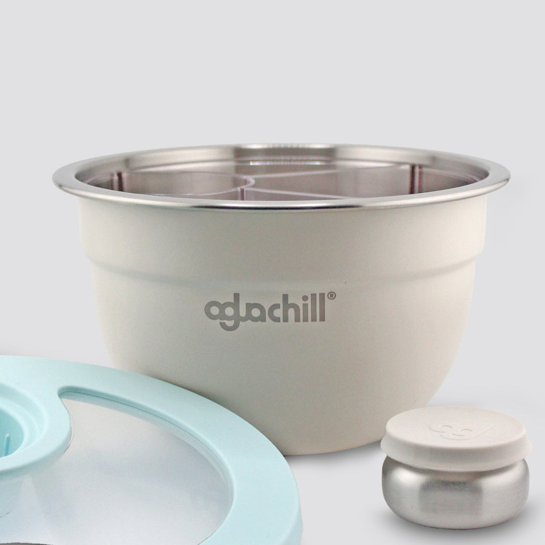 64oz / 2qt Stainless Steel Salad Bowl Kit