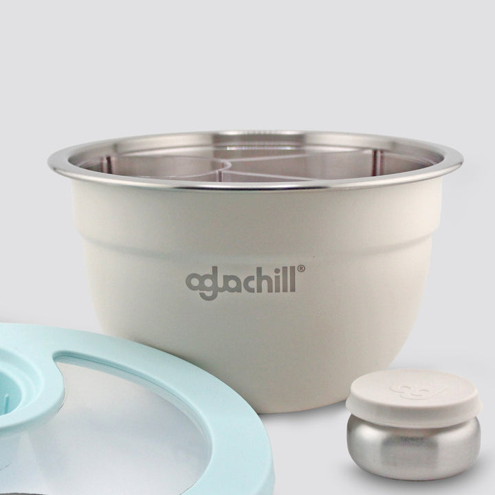 64oz / 2qt Stainless Steel Salad Bowl Kit