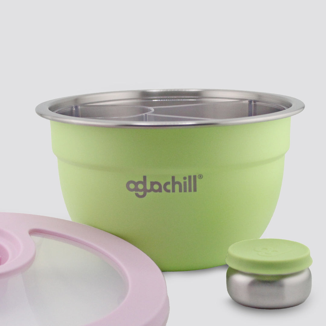 64oz / 2qt Stainless Steel Salad Bowl Kit