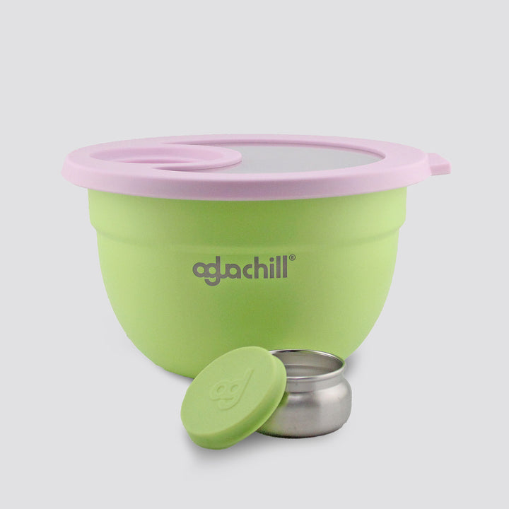 64oz / 2qt Stainless Steel Salad Bowl Kit