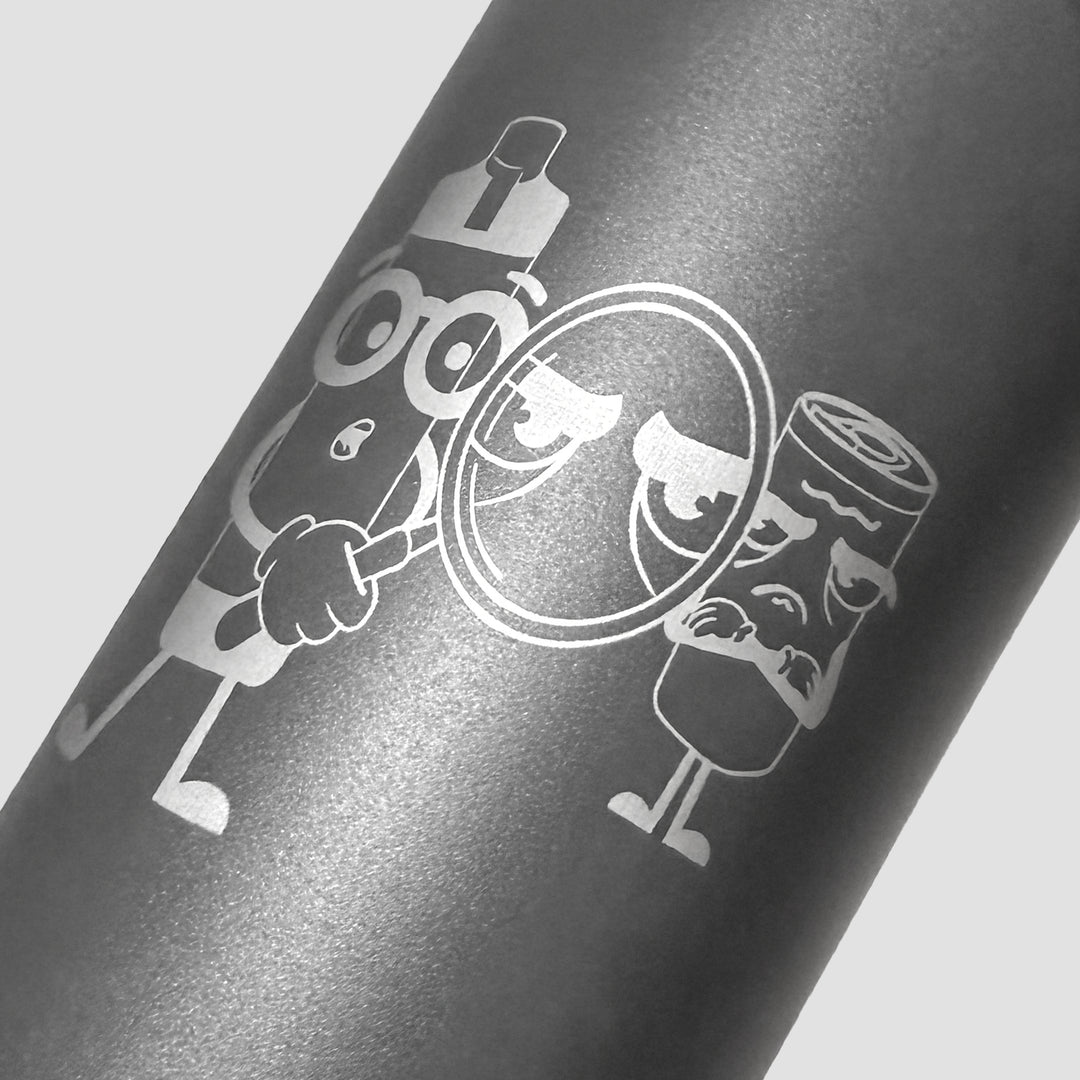 12oz PushSip™ Coffee Mug - Carbon with Engraving