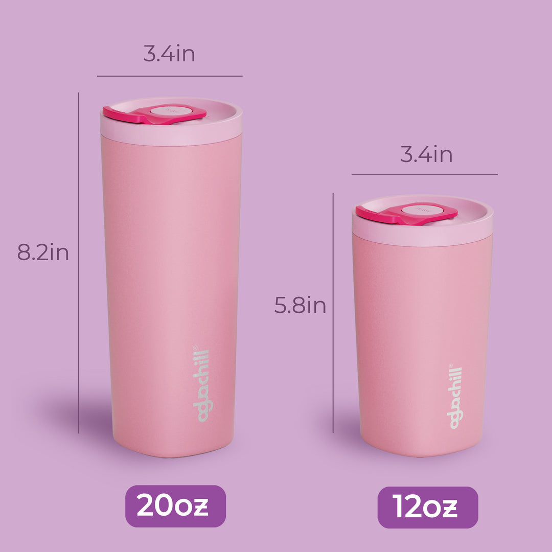 Pushsip_ceramic_coating_triple_insulated_Stainless_Steel_coffee_mug_Size Comparison