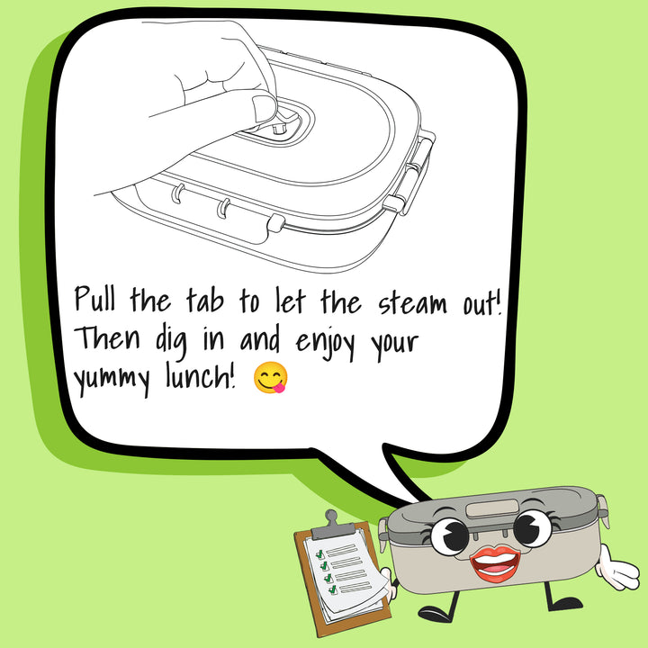 30oz Microwave-Safe Stainless Steel Meal Box